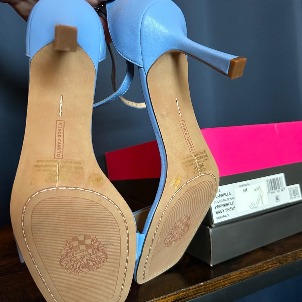 Vince Camuto Blue High Heel Sandals - Picture 4 of 5